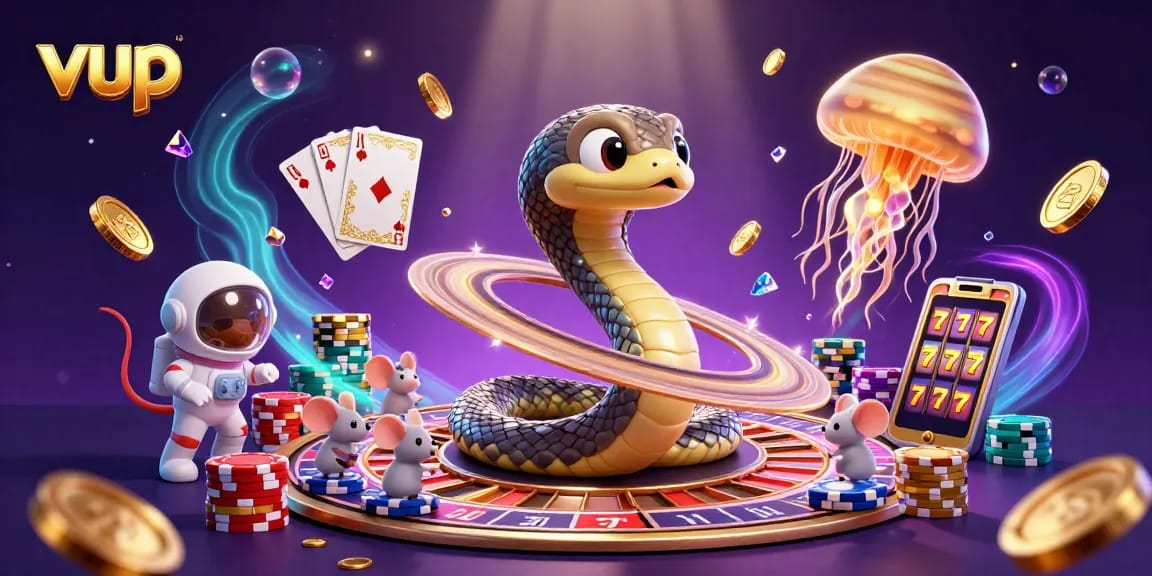 Experience the thrilling action of vup casino as astronaut mice gamble around a cosmic roulette!