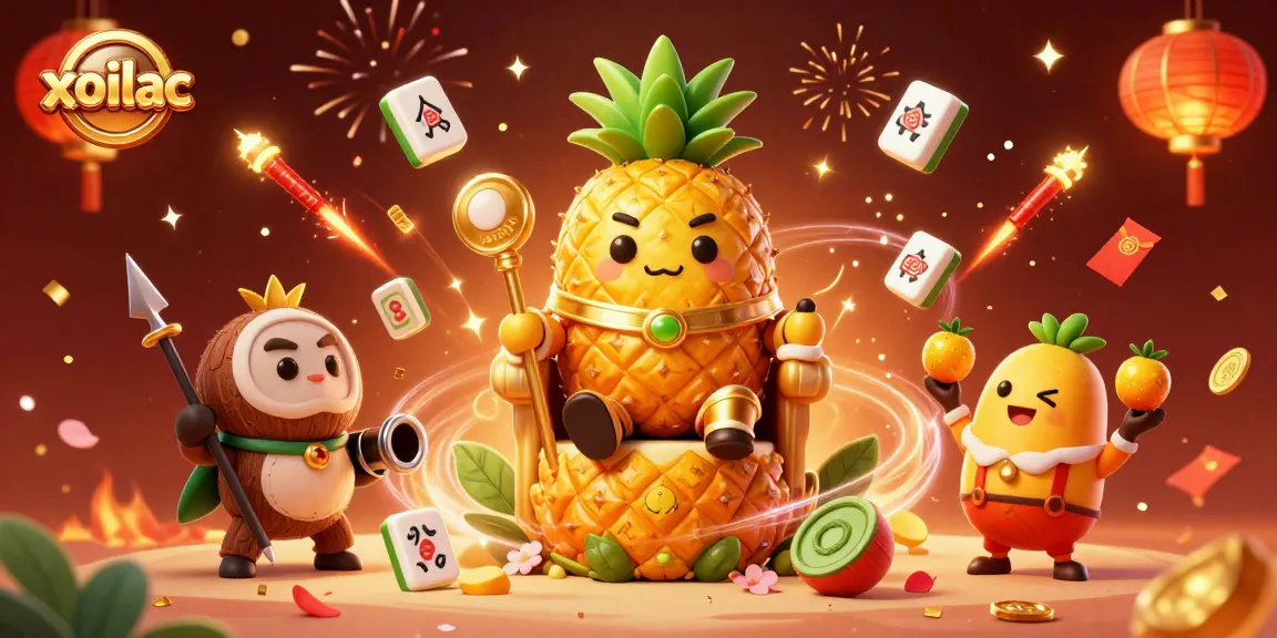 Experience immersive gambling with xoilac in this vibrant casino scene filled with dynamic characters and festive elements.
