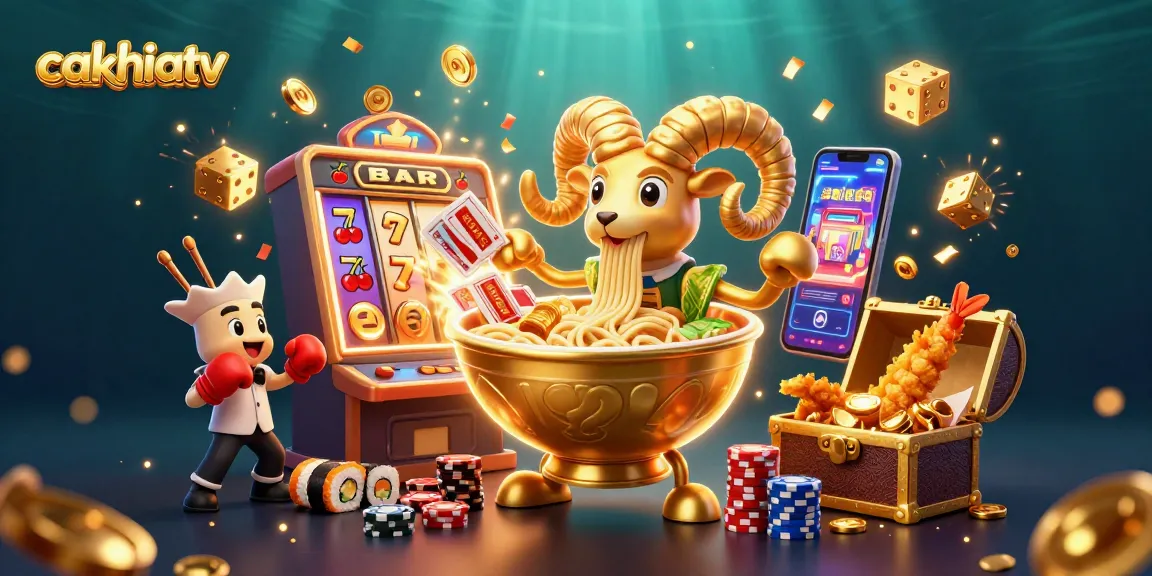 Experience exciting gameplay at cakhiatv with vibrant 3D casino elements and colorful characters.