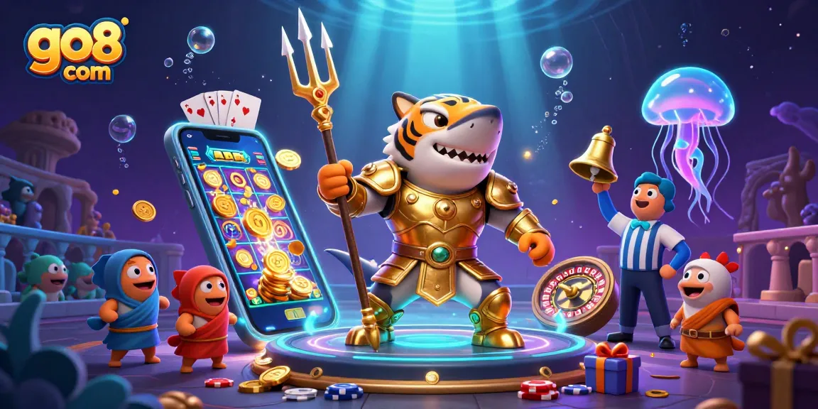 Experience thrilling gameplay with go8 com as the tiger shark battles for casino treasures.