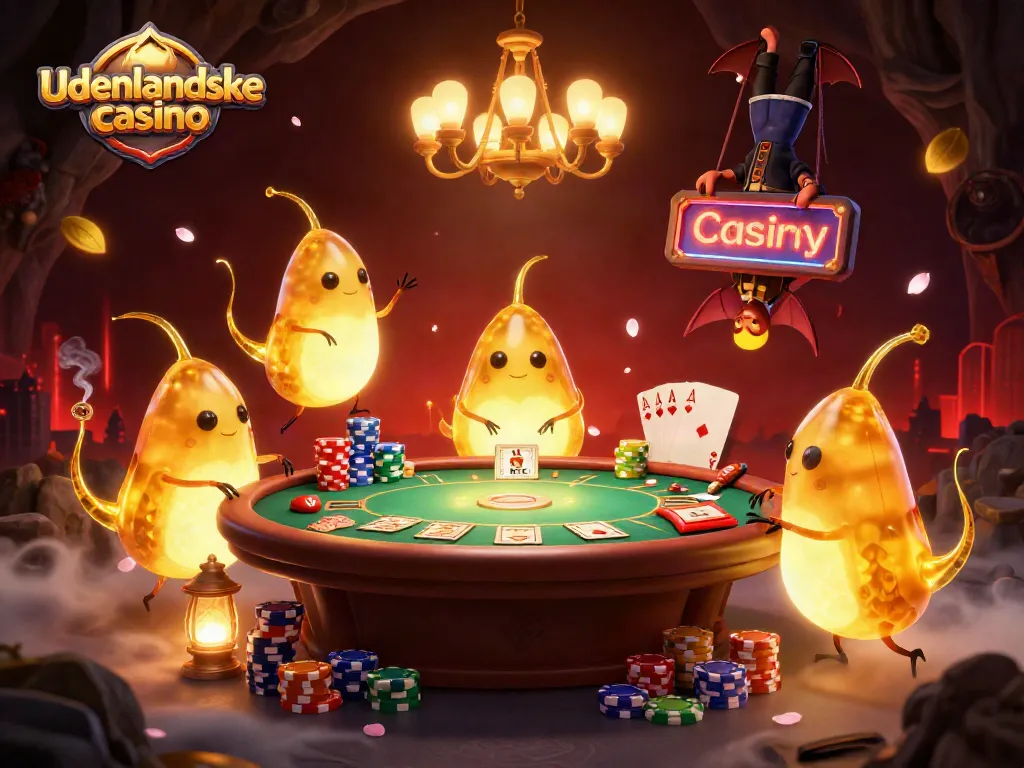 Engage with udenlandske casino adventures featuring vibrant glowworms and poker excitement in a unique casino cave.
