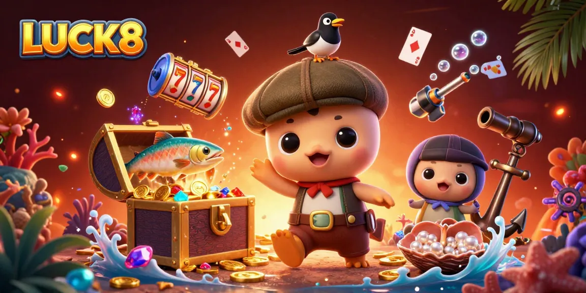 LUCK8 mang đến sự hào hứng với những chú quái vật dễ thương và kho báu dưới biển