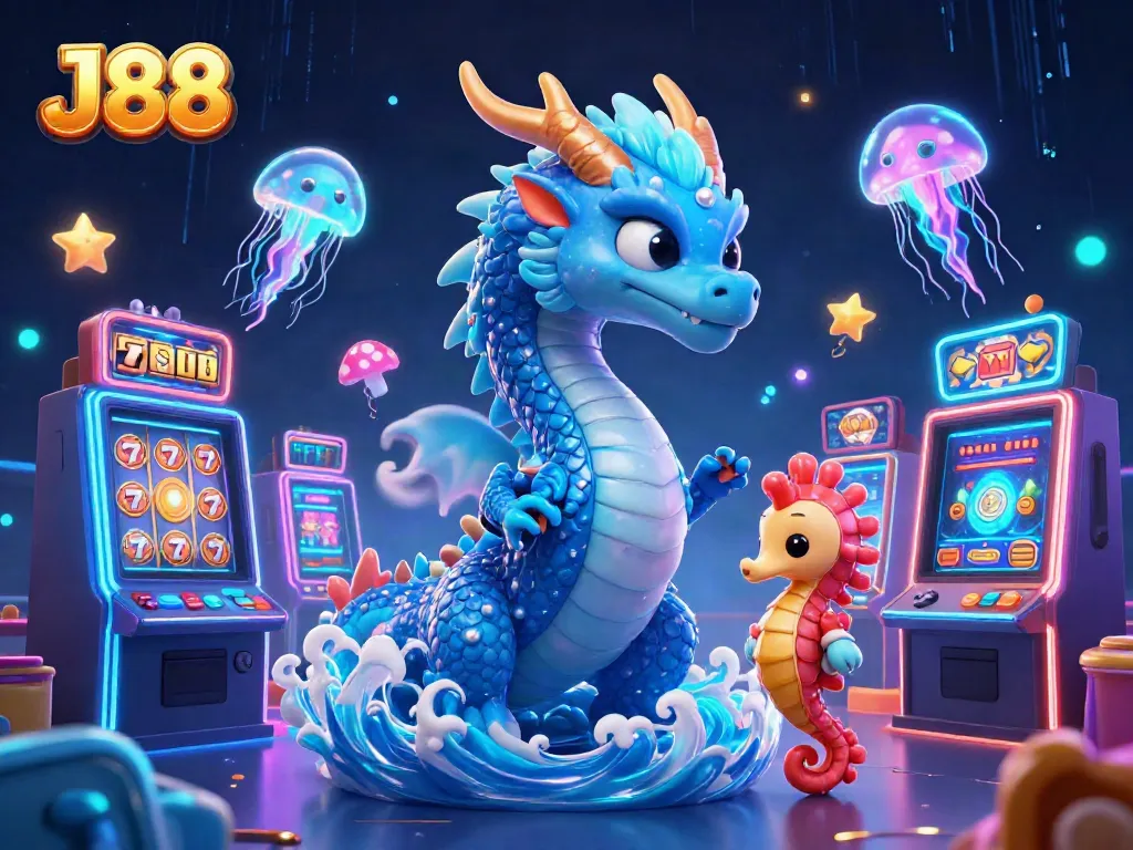 Experience thrilling gameplay with J88's action-packed casino adventure featuring vibrant characters and game elements.