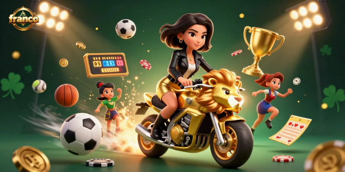 Experience thrilling bets and spectacular wins with franco at this dynamic online casino illustration.