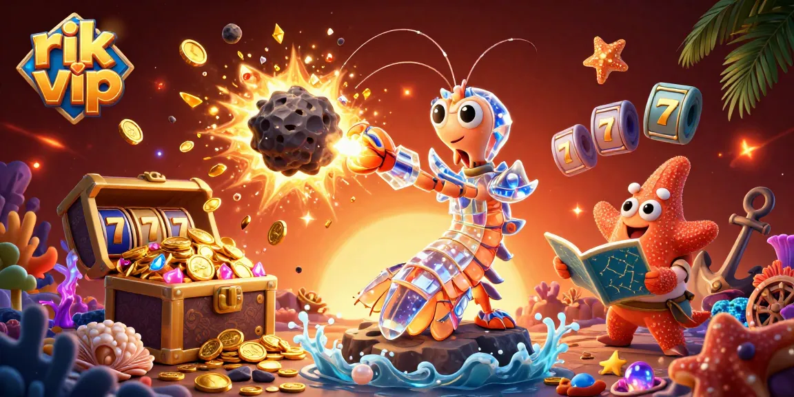 Engage with rik vip through vibrant casino-themed action featuring galactic samurai and treasure elements.