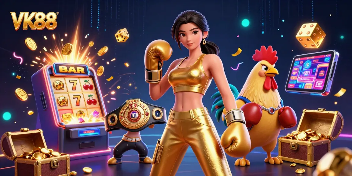 Win big at VK88 with vibrant casino entertainment and dynamic 3D visuals of games and characters.