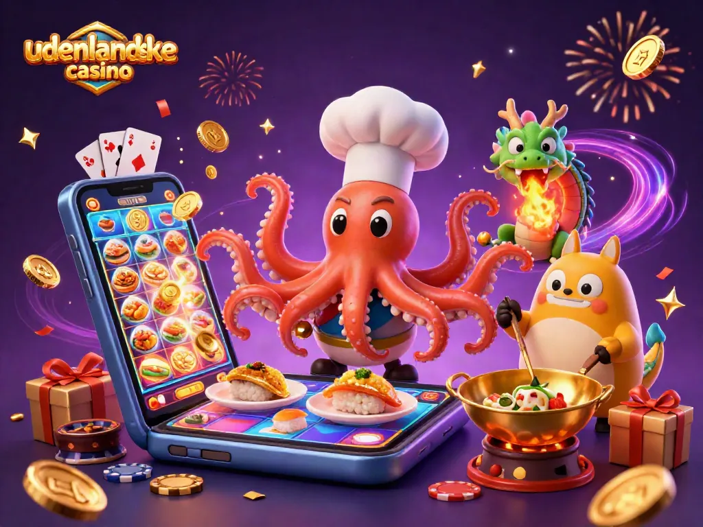 Engage in exciting udenlandske casino games with vibrant, dynamic 3D characters and elements.