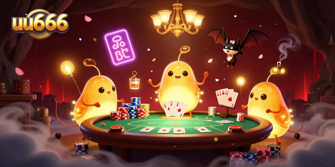 Experience thrilling games with uu666 as glowworms illuminate a vibrant cave casino scene.