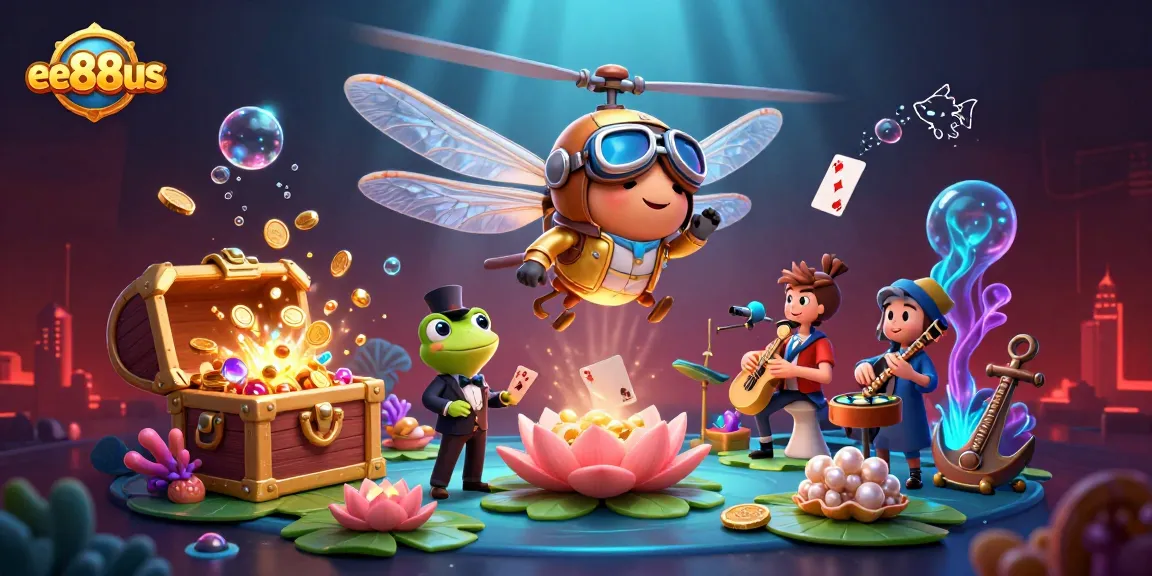 Play strategically at ee88us with immersive gaming action from the lily pad casino scene.