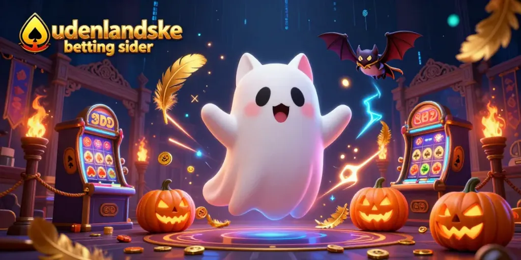 Engage with udenlandske betting sider by exploring thrilling gaming elements in a haunted casino scene.
