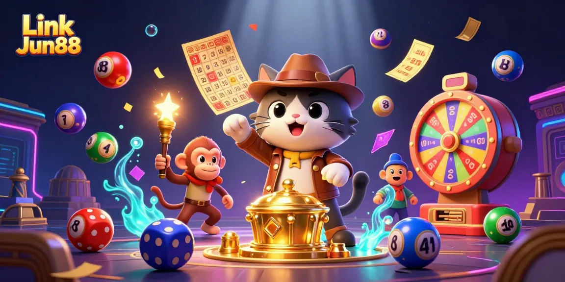 Experience thrilling wins with the dazzling Link Jun88 prize wheels and colorful lottery balls.