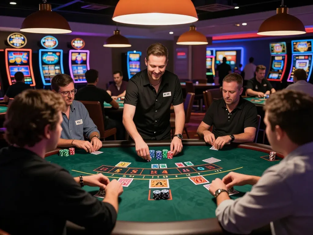 Players are strategizing and placing bets at a live dealer blackjack table at 678vip casino.