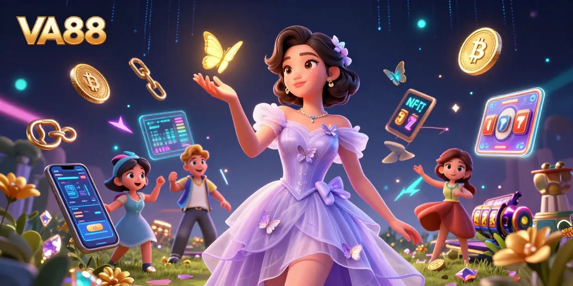 Interact with exciting games at VA88 while exploring vibrant 3D casino elements.