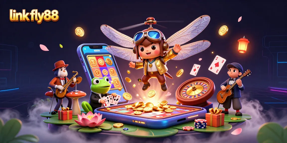 Experience the thrilling games at link fly88 with vibrant casino visuals and engaging characters.