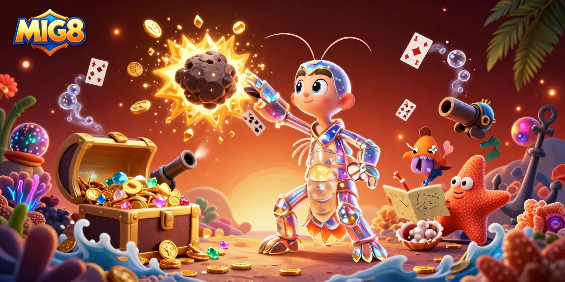 MIG8 offers an exciting way to win with a dynamic 3D scene of gambling adventures under the sea.